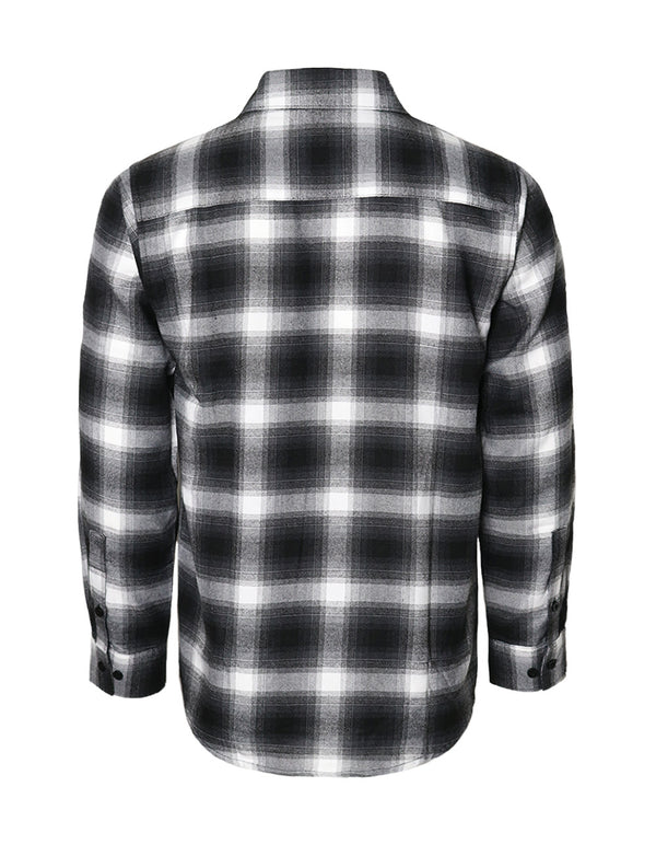 Flannel Shirts [Black/White-YFS-AB4]