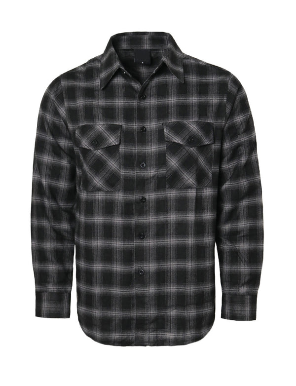 Flannel Shirts [Black-YFS-H1]