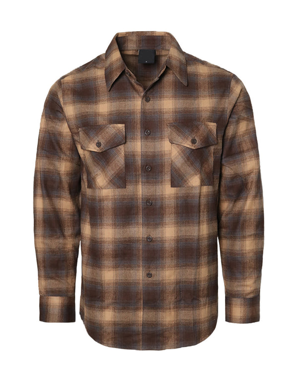 Flannel Shirts [Brown-YFS-AB21]