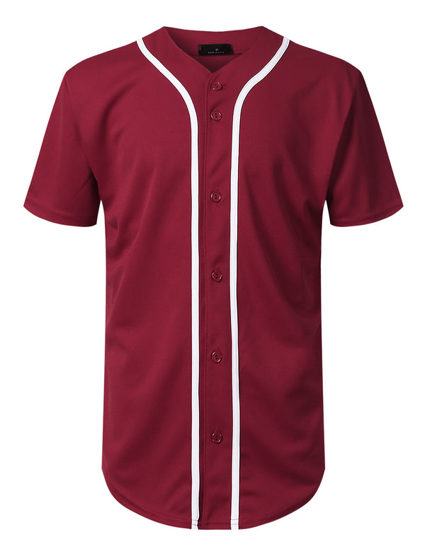 Basic Baseball Jersey [Burgundy-WB171]