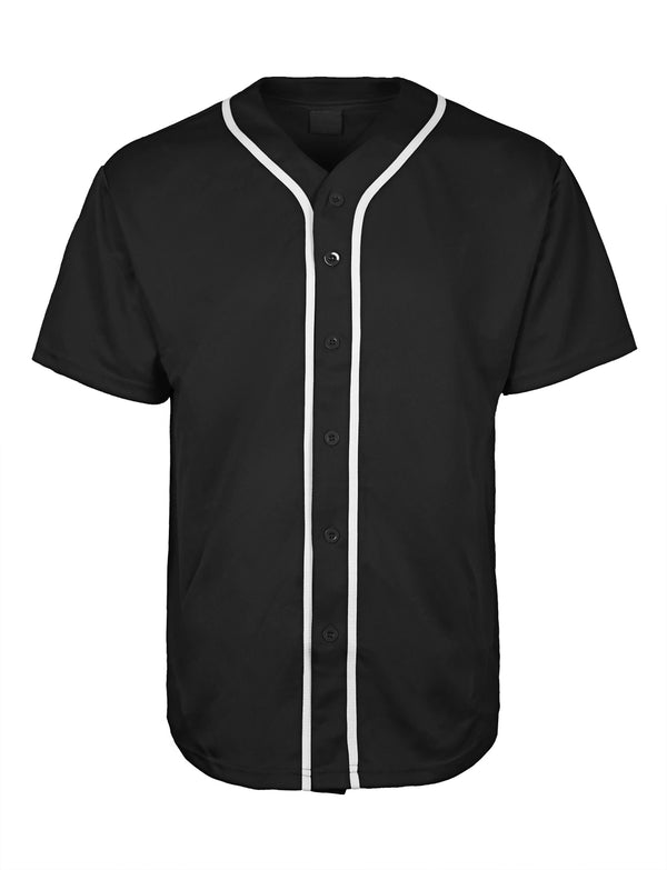 Classic Baseball Jersey [Black-VB42]