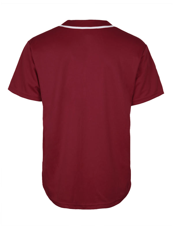 Classic Baseball Jersey [Burgundy-VB42]