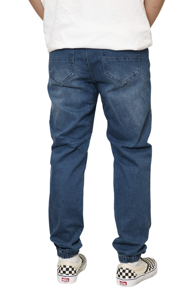 Washed Denim Jogger Pants [AP03] – Amici Closet