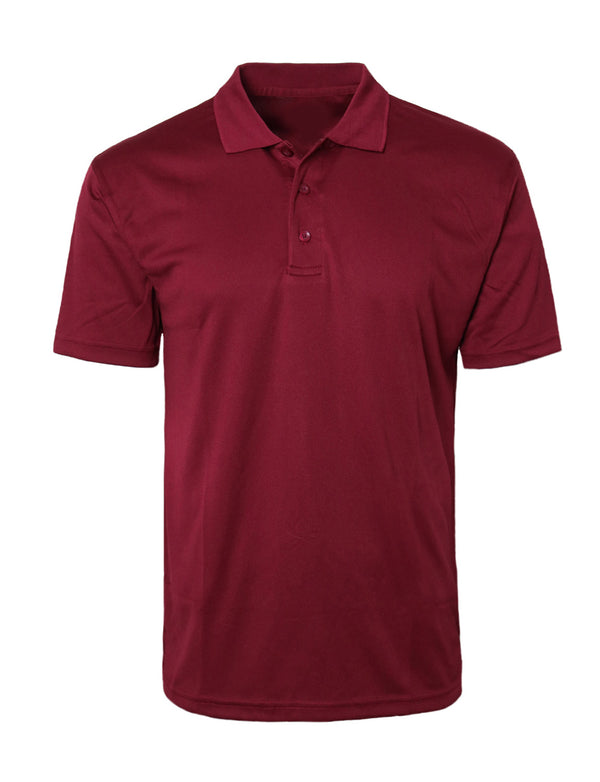 Short Sleeve Dry Polo Shirts [Burgundy-APS002]