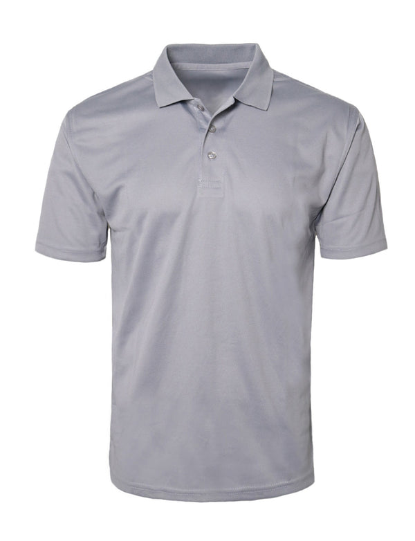 Short Sleeve Dry Polo Shirts [Grey-APS002]