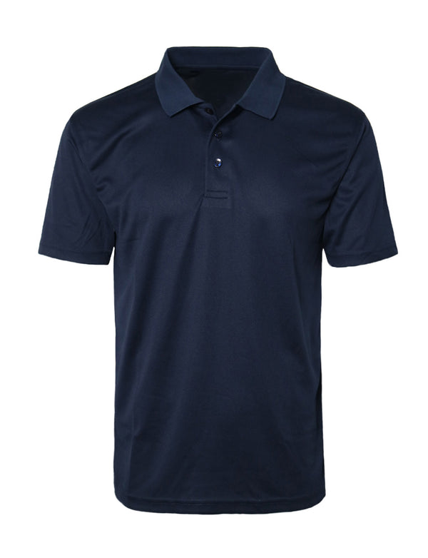 Short Sleeve Dry Polo Shirts [Navy-APS002]