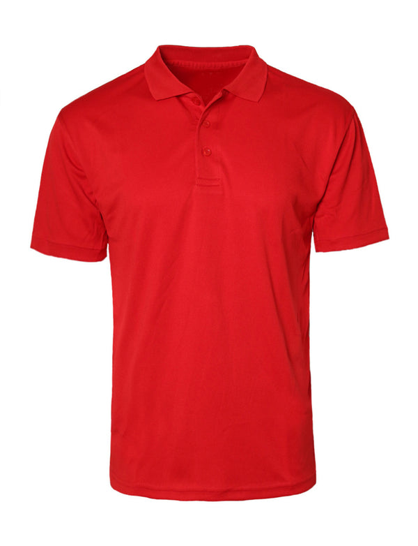 Short Sleeve Dry Polo Shirts [Red-APS002]