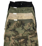 Garment Washed Cargo Joggers [Camo-AP3024]
