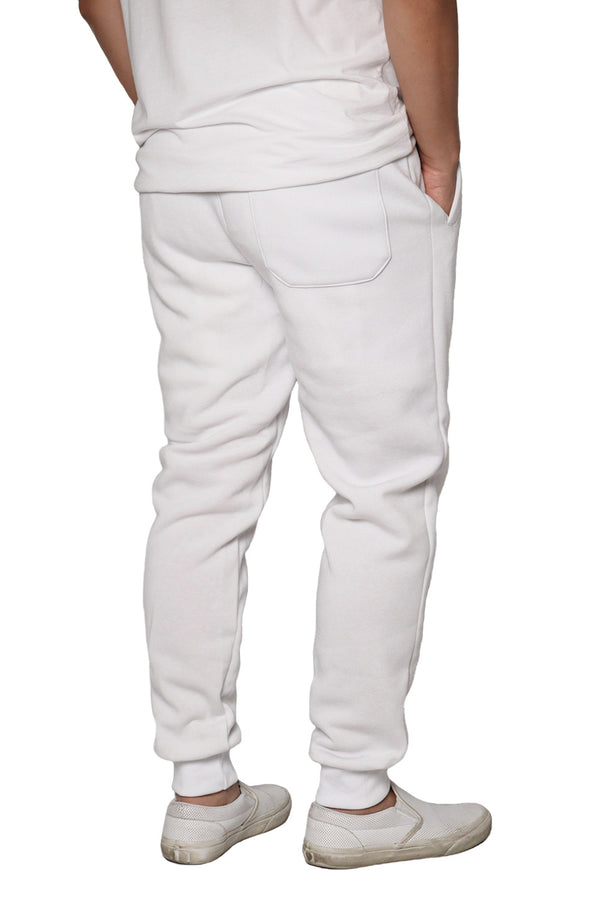 Basic Fleece Jogger Sweatpants [White-AP71]