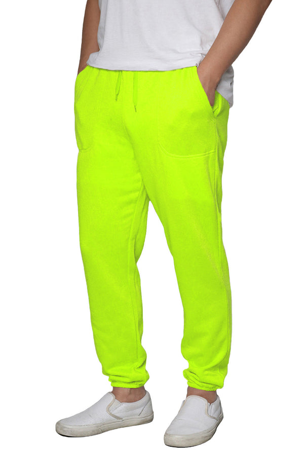 Lightweight Fleece Jogger Pants [Neon Green-AP78]