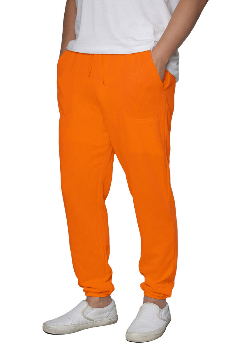 Lightweight Fleece Jogger Pants [Neon Orange-AP78]