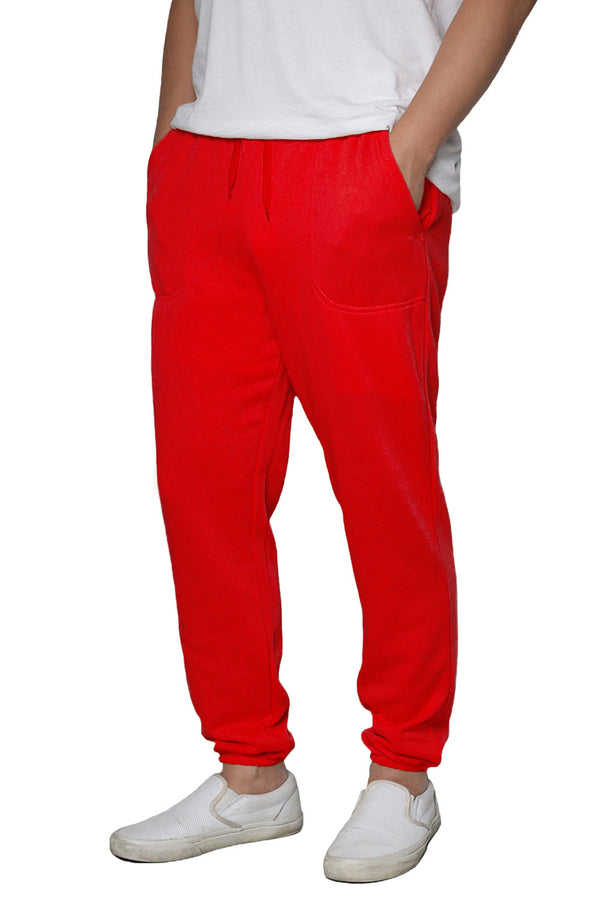 Lightweight Fleece Jogger Pants [Red-AP78]