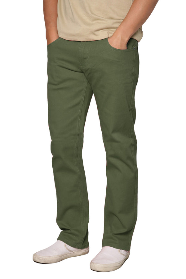 Essential Colored Slim Jeans [Olive-AP21]