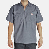 Ben Davis Short Sleeve Solid 1/2 Zip Shirt