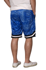 Bandana Paisley Basketball Shorts [Royal-AS17]