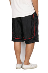 Basketball Mesh Shorts [Black/Red-AS90]