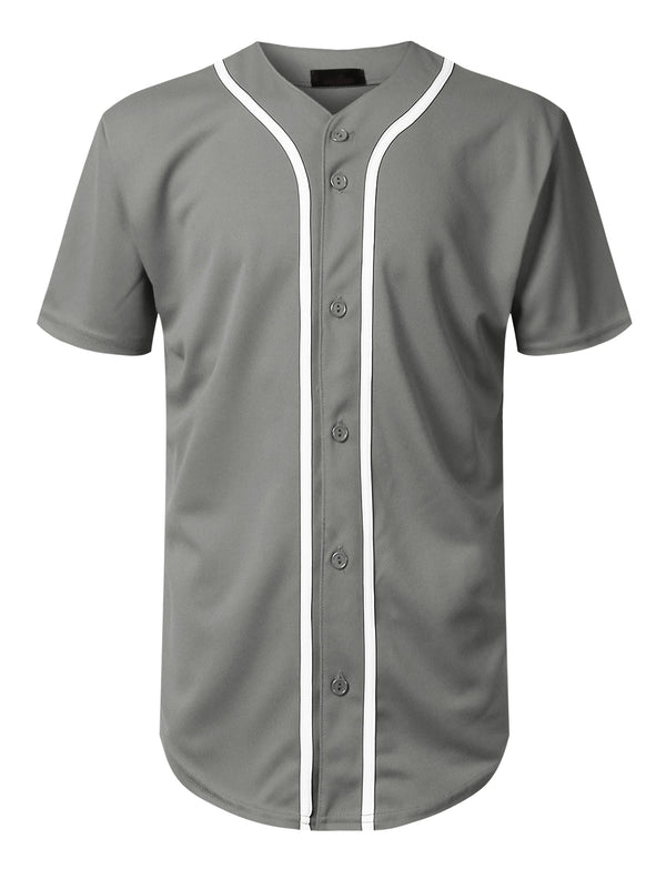 Basic Baseball Jersey [D.Grey-WB171]