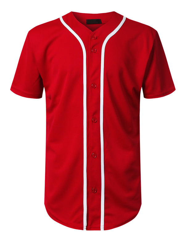 Basic Baseball Jersey [Red-WB171]