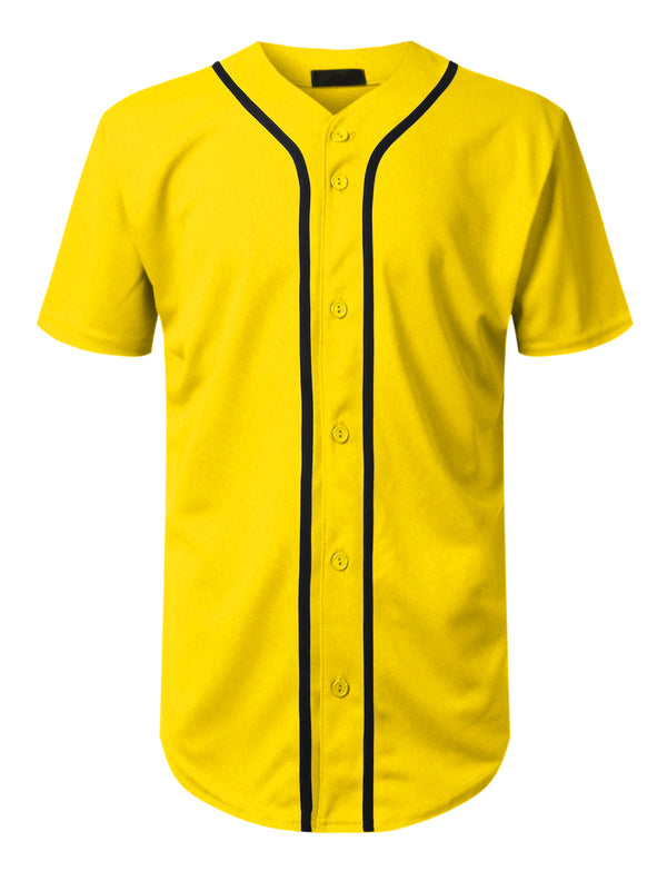Basic Baseball Jersey [Yellow-WB171]