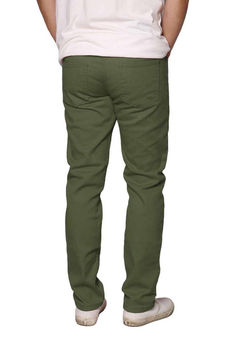 Essential Skinny Colored Jeans [Olive-AP037]