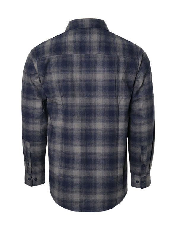 Flannel Shirts [Navy/Grey-YFS-A2]