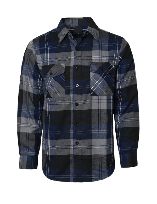 Flannel Shirts [Navy-YFS-2E]