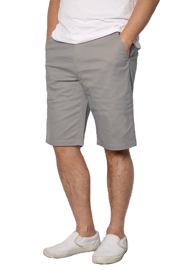 10.5" Stretch Chino Shorts [Grey-AP006]