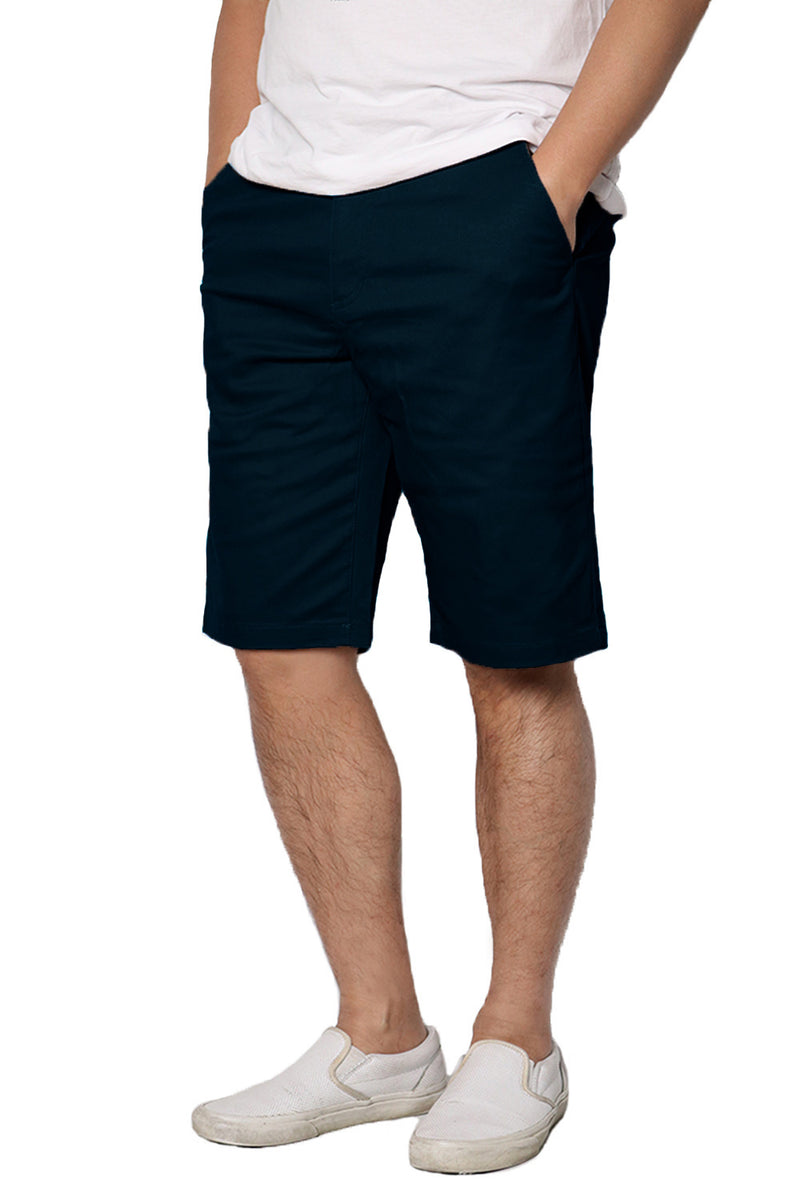 10.5" Slim Fit Chino Shorts [Navy-AP006]