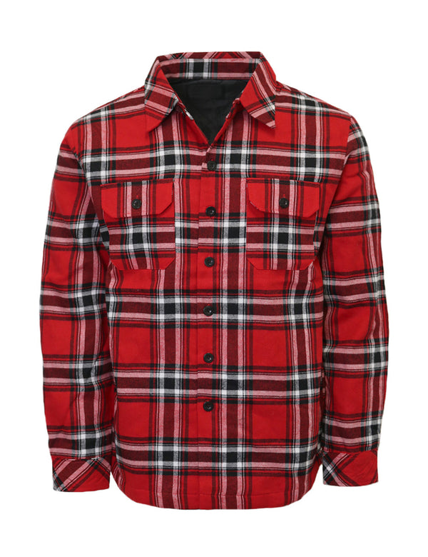 Heavyweight Quilted Flannel Jacket [Red-FJ2212]