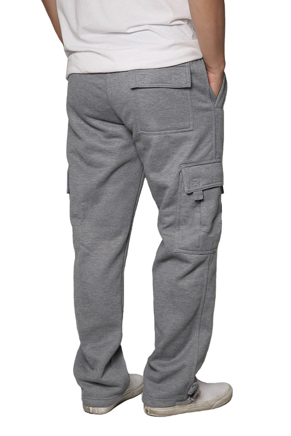 Heavyweight Fleece Cargo Sweatpants [Grey-AP77]