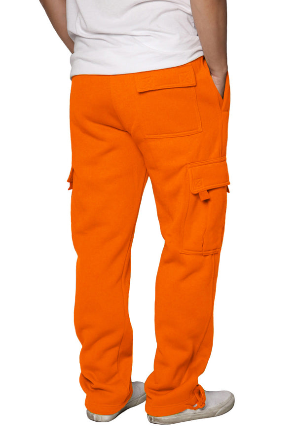 Heavyweight Fleece Cargo Sweatpants [Neon Orange-AP77]