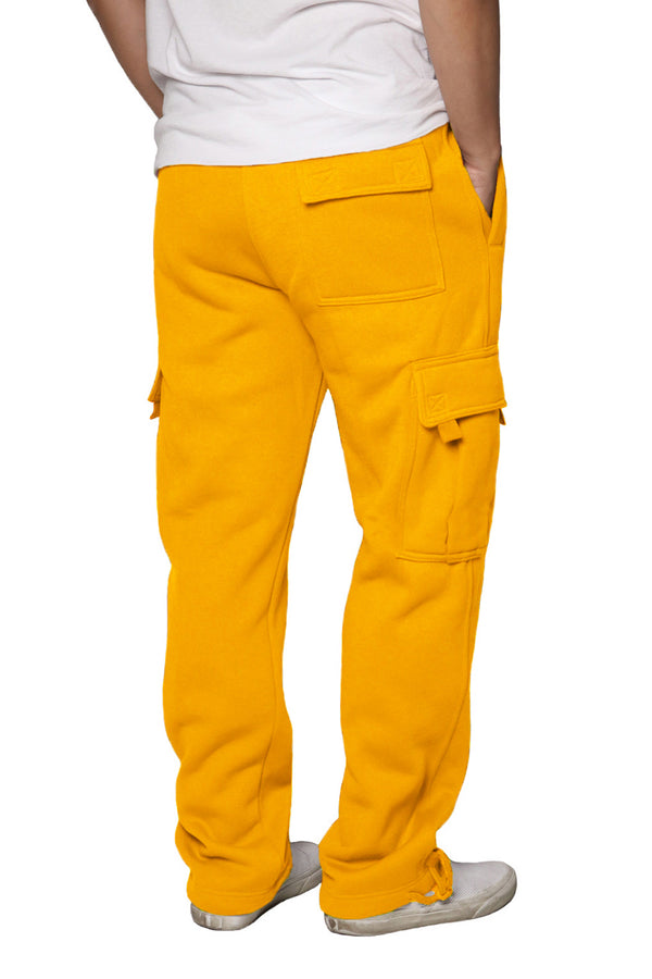 Heavyweight Fleece Cargo Sweatpants [Neon Yellow-AP77]