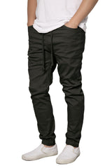 Twill Jogger Pants [Black-AP04]