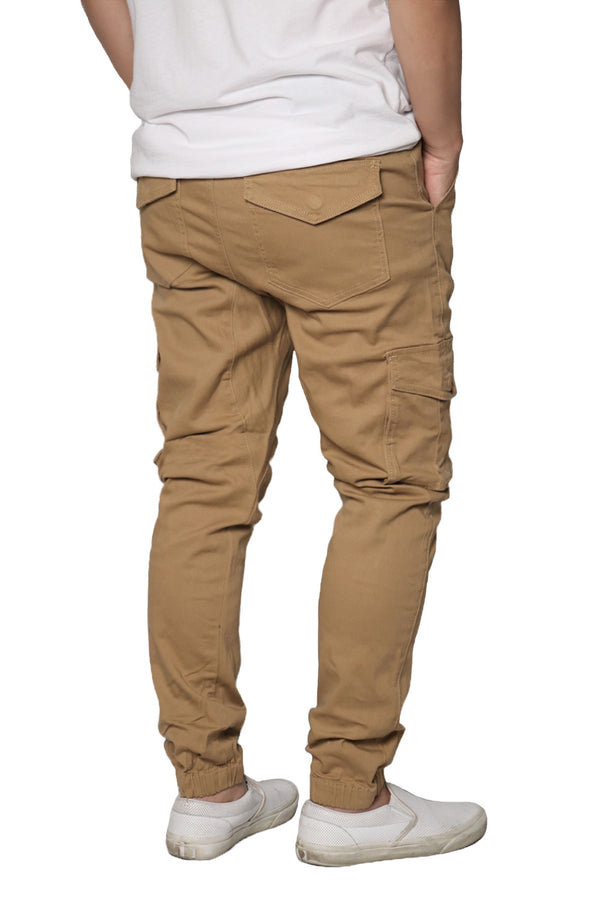 Twill Cargo Jogger Pants [Wheat-AP05]