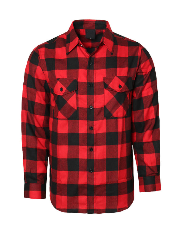 Flannel Shirts [Red/Black-YFS-B7]