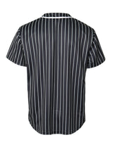 Striped Baseball Jersey [Black-VB44]