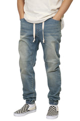 Washed Denim Jogger Pants [AP03]