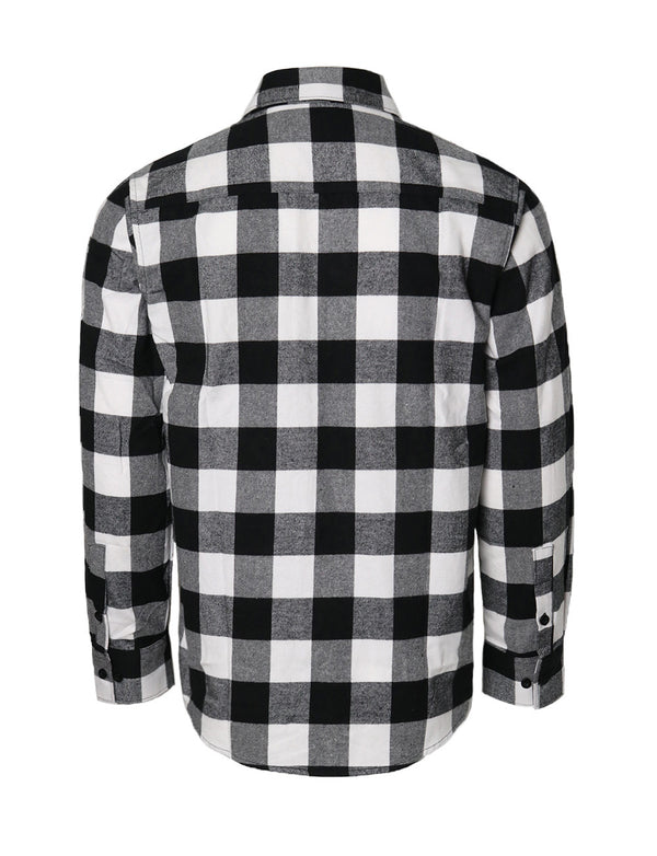 Flannel Shirts [White/Black-YFS-A1]