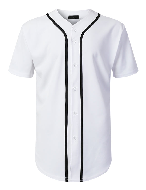 Basic Baseball Jersey [White-WB171]