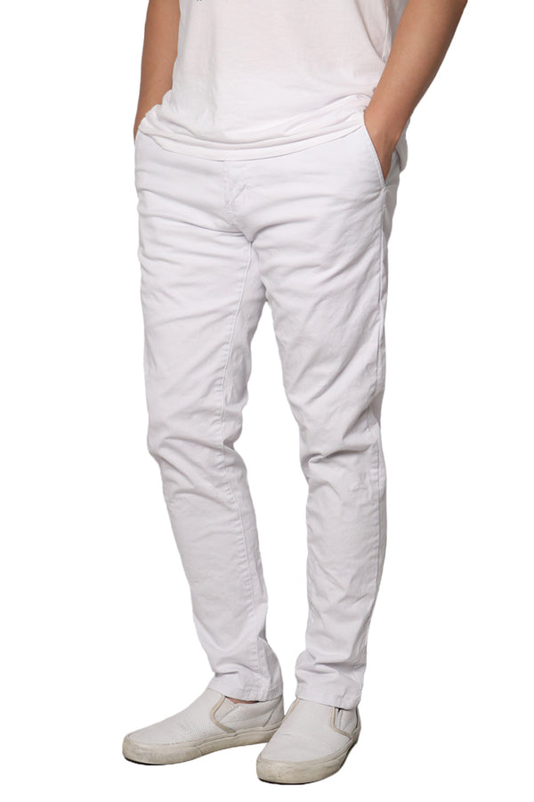 Skinny Chino Pants [White-AP250]