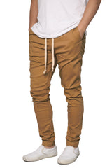 Twill Skinny Chino Joggers [DK.Wheat-AP076]