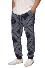 Bandana Fleece Jogger Pants [Navy]