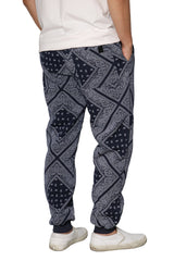 Bandana Fleece Jogger Pants [Navy]