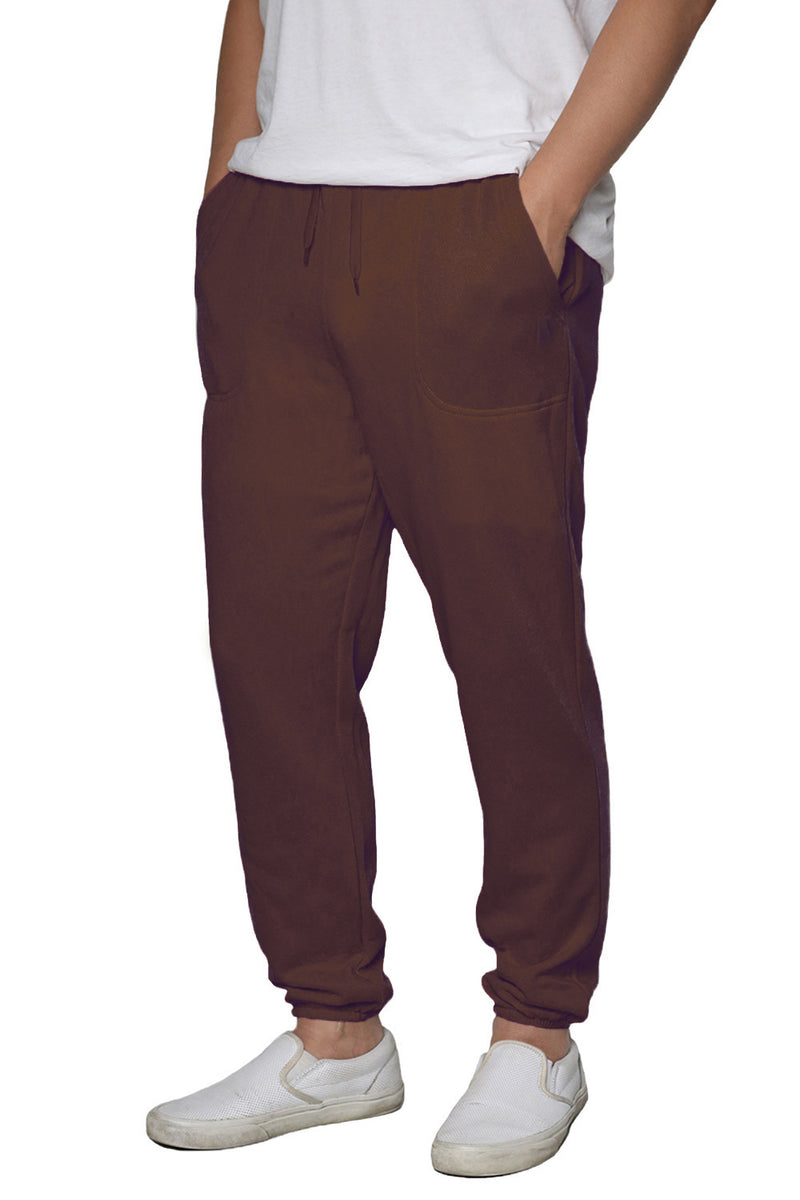 Lightweight Fleece Jogger Pants [Brown-AP78]