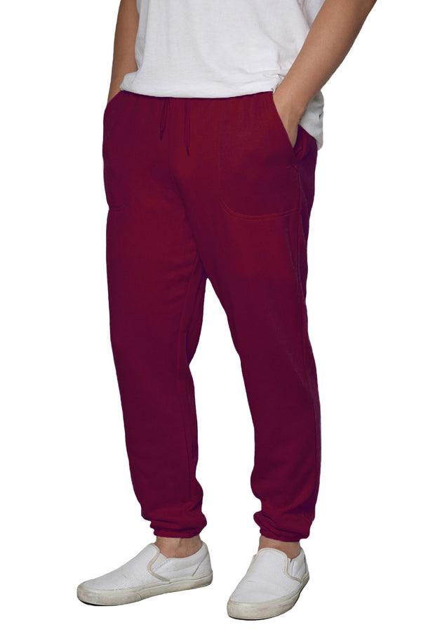 Lightweight Fleece Jogger Pants [Burgundy-AP78]