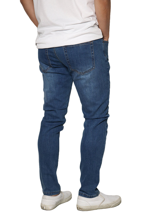 Washed Super Skinny Jeans [Classic Blue-AP000]