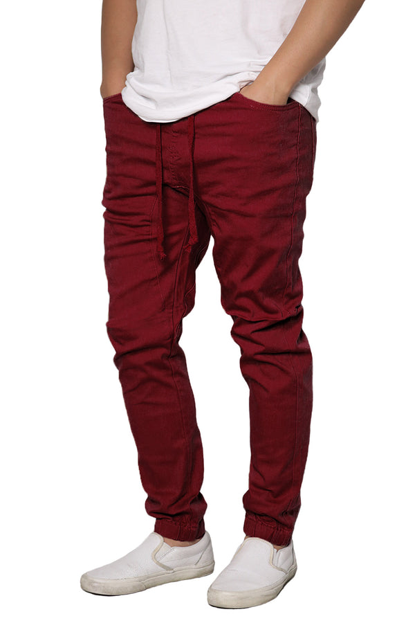 Twill Jogger Pants [Burgundy-AP04]