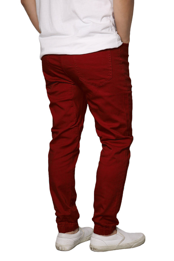 Twill Jogger Pants [Burgundy-AP04]