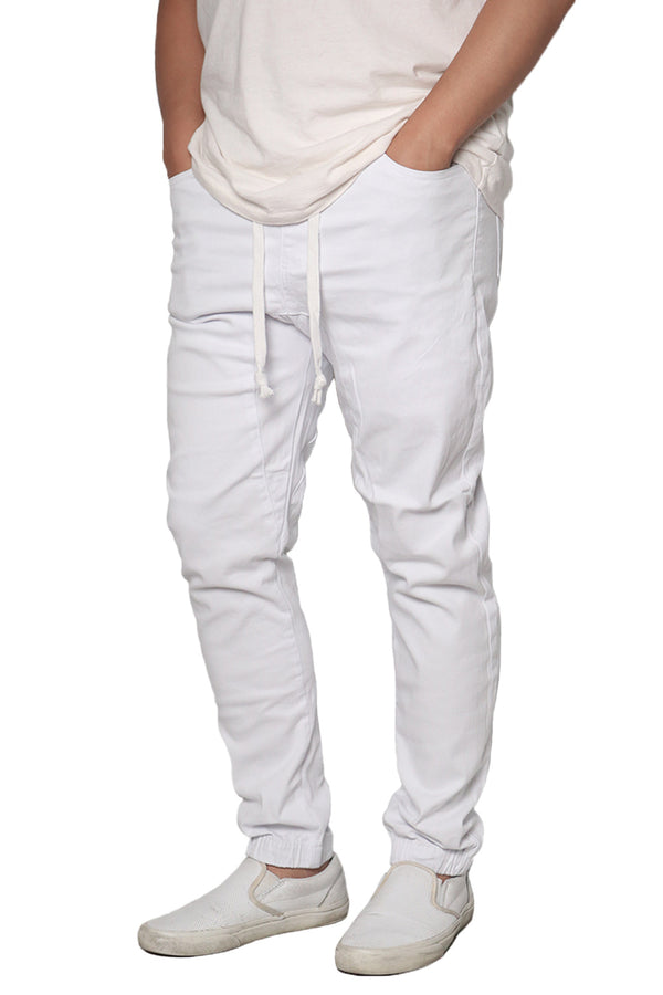 Twill Jogger Pants [White-AP04]