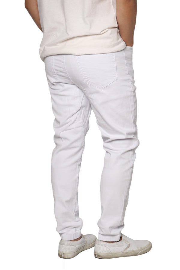 Twill Jogger Pants [White-AP04]